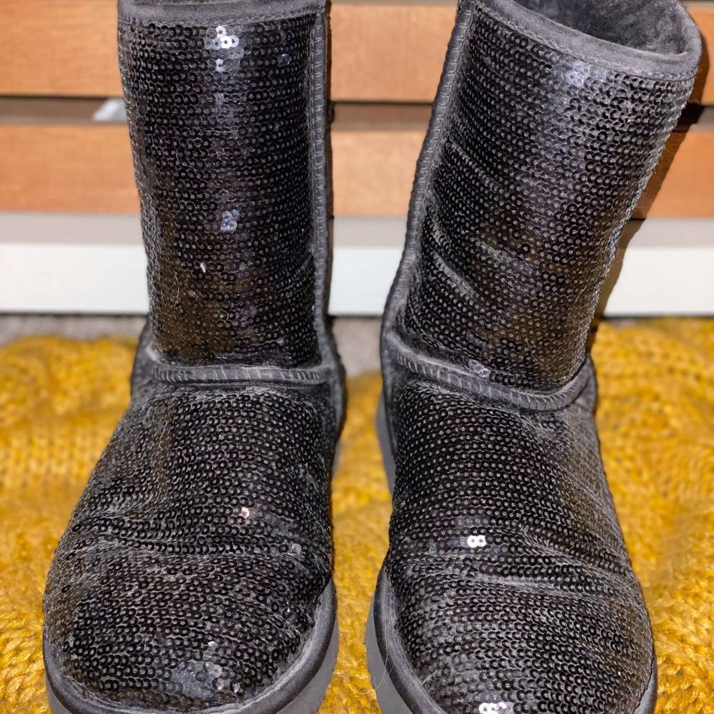 Ugg Black Sequin Boots - image 2